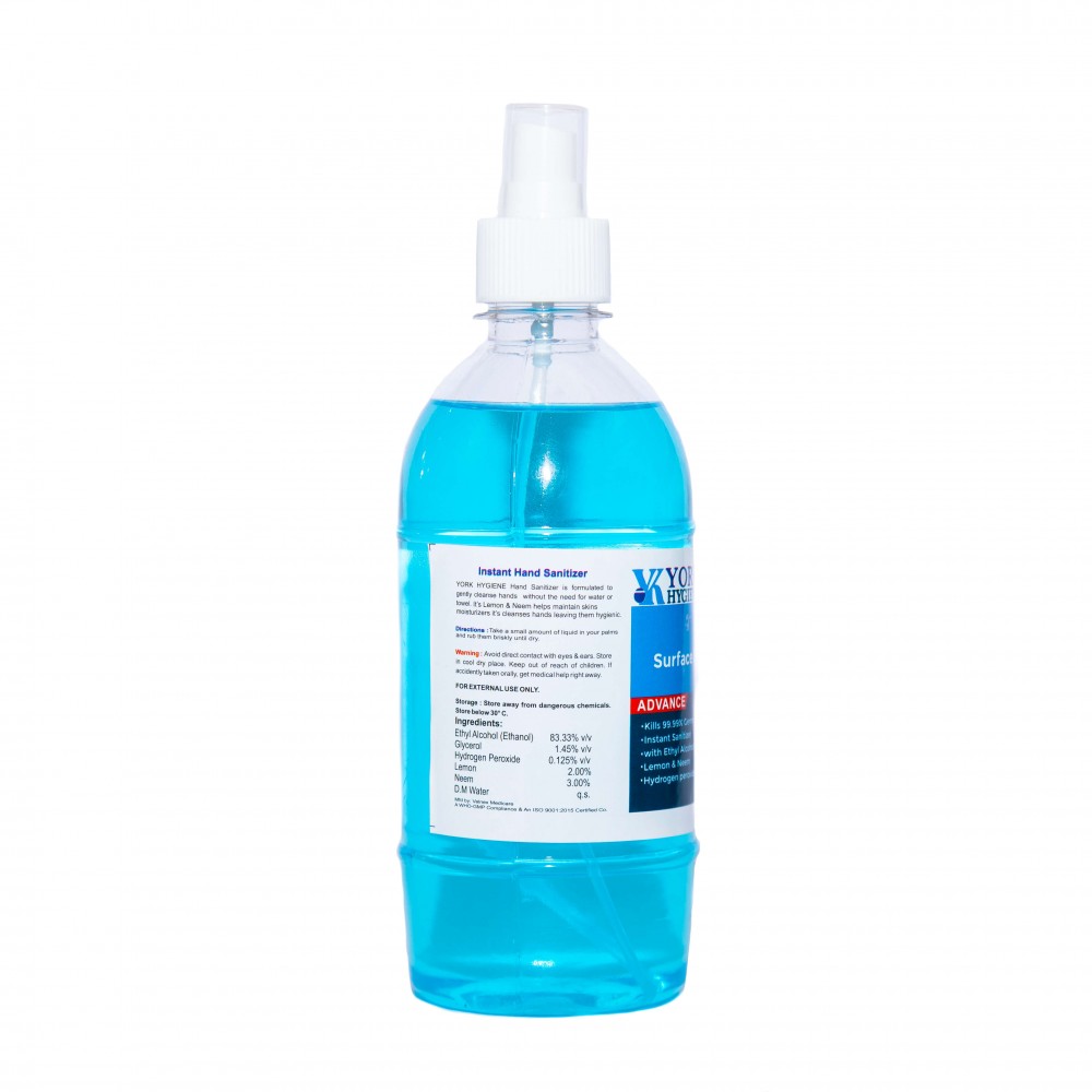 Hand & Surface Liquid Spray Sanitizer - 500 ml
